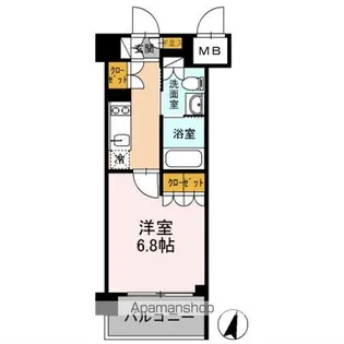 カスタリア武蔵小杉【3階】の間取り