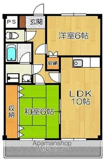 ロジュマンⅡA棟【2階】の間取り