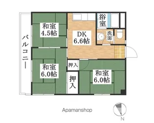 城北ビル【303号室】の間取り