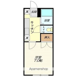 シャンコーポB棟【107号室】の間取り