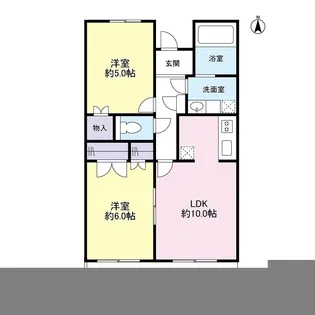 リオンドール【4階】の間取り