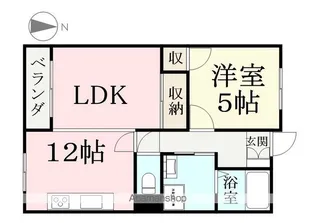 サンシティ飯塚【103号室】の間取り