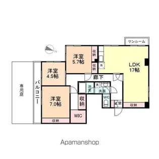 ライト クローバー【1階】の間取り