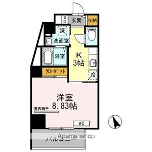 アレーズ南池袋【9階】の間取り