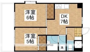 ホポロ東万代【5階】の間取り