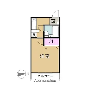 ヴィラ三本木【207号室】の間取り