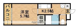 リエス上島A【403号室】の間取り