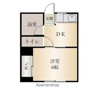 安西ハイツ【3階】の間取り