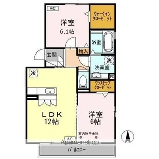 グランドゥール【2階】の間取り