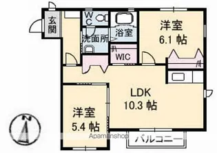グランシードM.S A棟【1階】の間取り