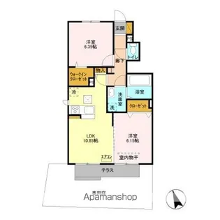 フォンターナ【1階】の間取り