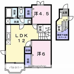 サンハイツ Ⅰ【2階】の間取り