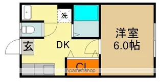 ペントハウス馬場町【4階】の間取り