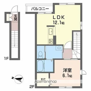 ラフィナス【2階】の間取り