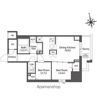 コンフォリア東上野【12階】の間取り