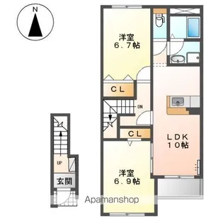 ゴーシュグランY【2階】の間取り