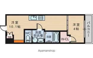 REーBE東三国【10階】の間取り