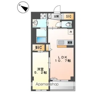 サンフォレスタ六番館【3階】の間取り