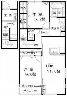 プラントスクエアA【2階】の間取り