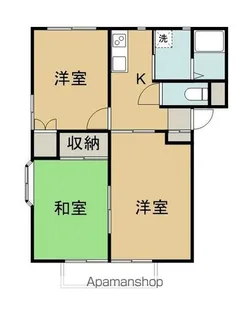 エイトパレスB棟【201号室】の間取り