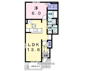 S.S.レジデンス【1階】の間取り