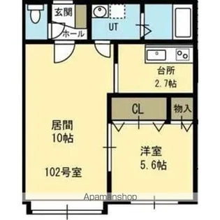 コートしなの【1階】の間取り