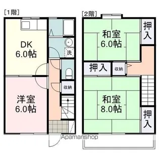 クリエイトO【102号室】の間取り