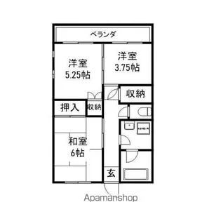 K’Sサインビル【3階】の間取り