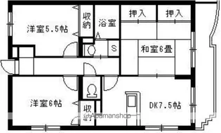 クレアシオン城西B棟【101号室】の間取り