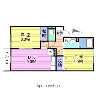 ロイヤルビレッジYS Ⅴ【2階】の間取り