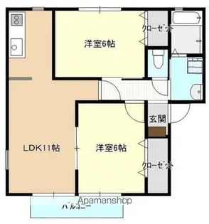 ファミーユ大津【1階】の間取り