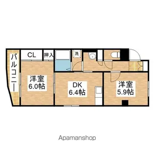 オーガスタ広路本町【4階】の間取り