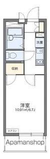 レオパレスベルファム【3階】の間取り