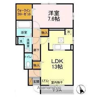 シティ オブ フレグランス Ⅰ【1階】の間取り