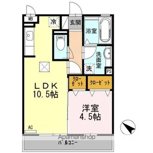 マンダリーナ【1階】の間取り