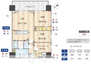 アルファレジデンシア南千住【12階】の間取り