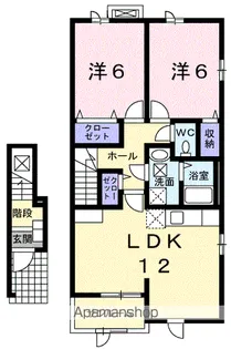ベイサイドヒルズ【2階】の間取り