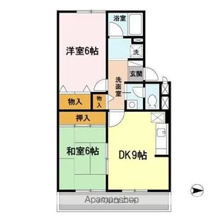 グランディールしののめ【101号室】の間取り