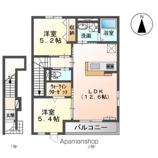 ESPERANZAⅡ【2階】の間取り