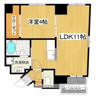 ロータスエイト【5階】の間取り