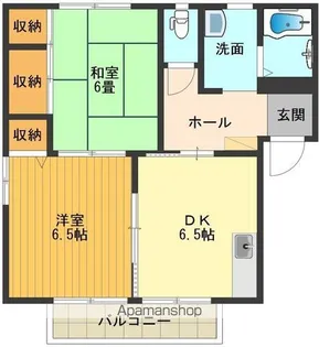 クランベリーヒルC【201号室号室】の間取り