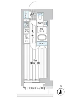 ライオンズフォーシア清澄白河【5階】の間取り