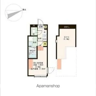 ハーモニーテラス上中里【1階】の間取り