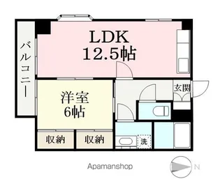 コーポサンフォーレスト【101号室】の間取り