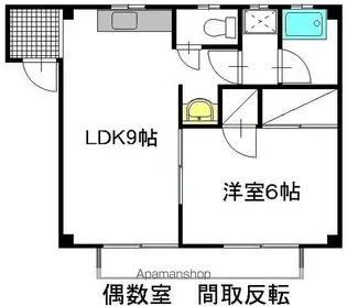 グリーンマンション金上【206号室】の間取り