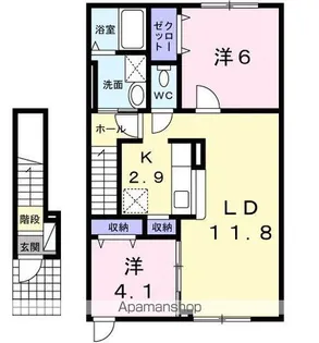 リシェル 4【2階】の間取り
