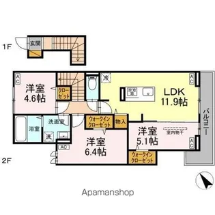 YAMAJUII【2階】の間取り