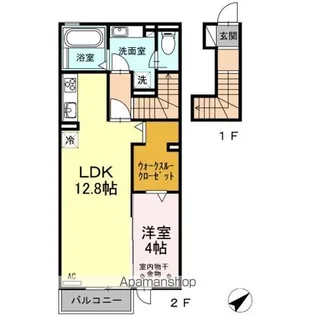 リュイソー【2階】の間取り