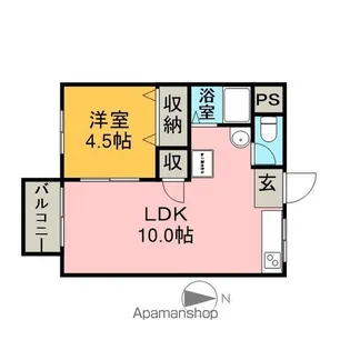 イステイト【101号室】の間取り