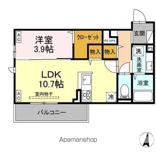 トリシア東和田 E棟【2階】の間取り